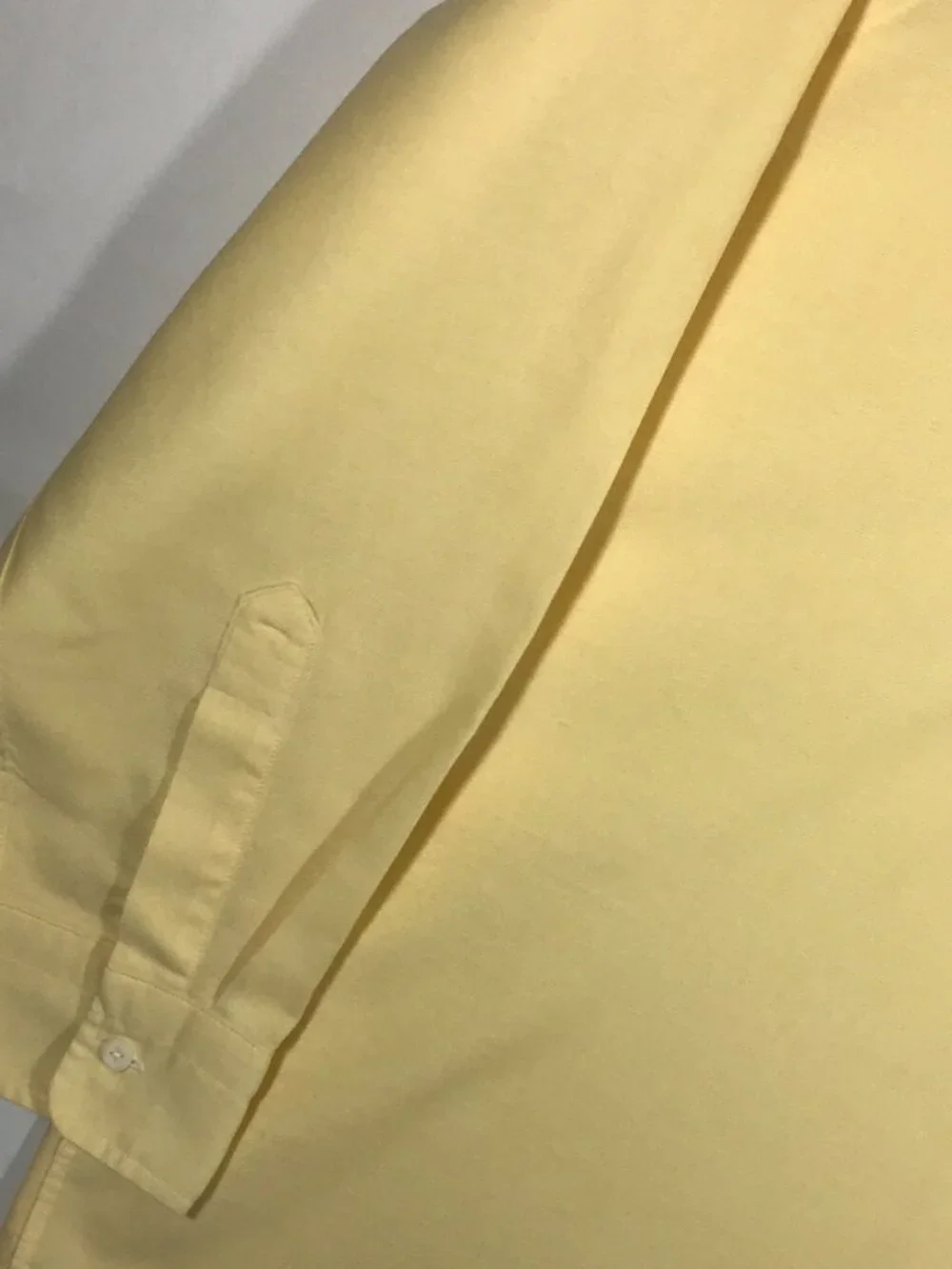 Cabela's Men's 17.5 XXL Yellow Long Sleeve Button Up Button Down Collar Shirt